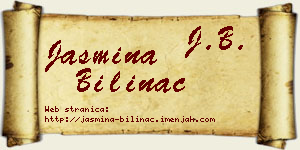 Jasmina Bilinac vizit kartica